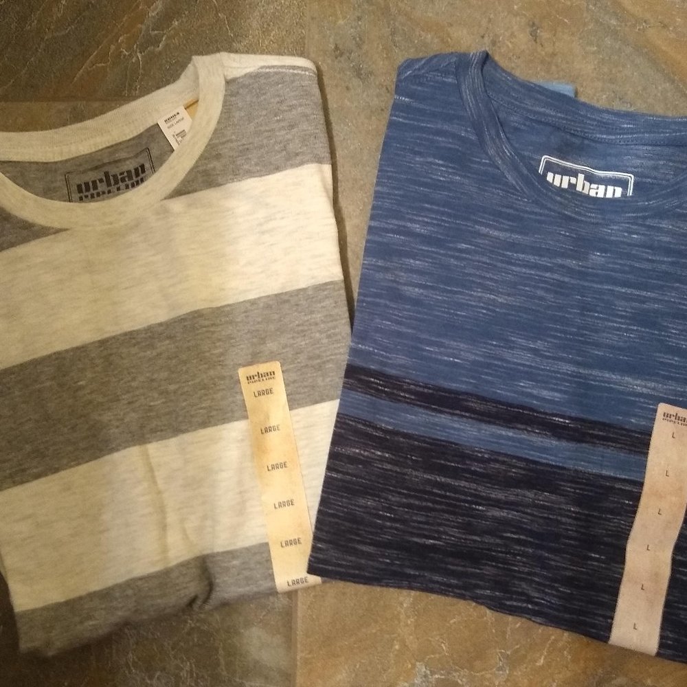 2 New Urban Pipeline Short Sleeve T-shirt Size Large